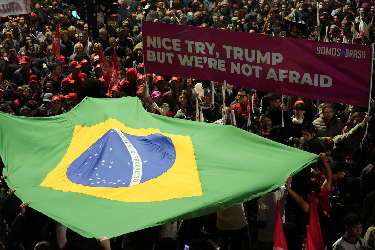Brazil Trump tariffs protest