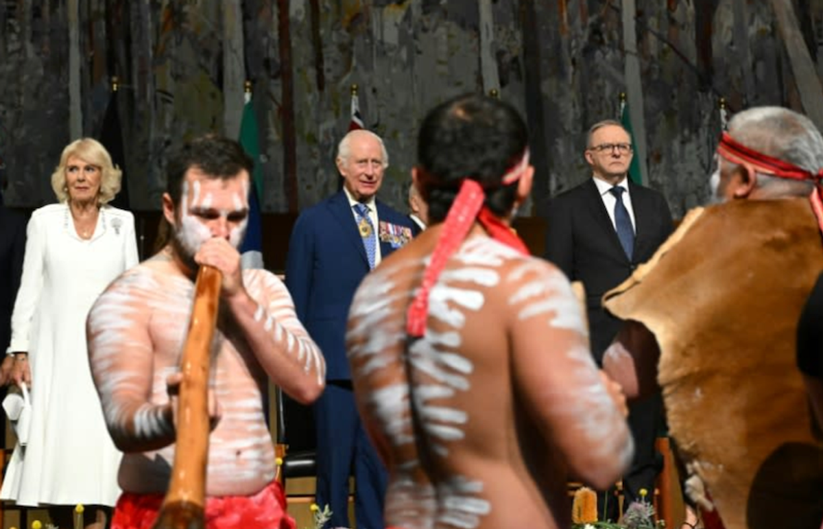Alpacas, hecklers and climate warnings: King Charles visits Australia's capital