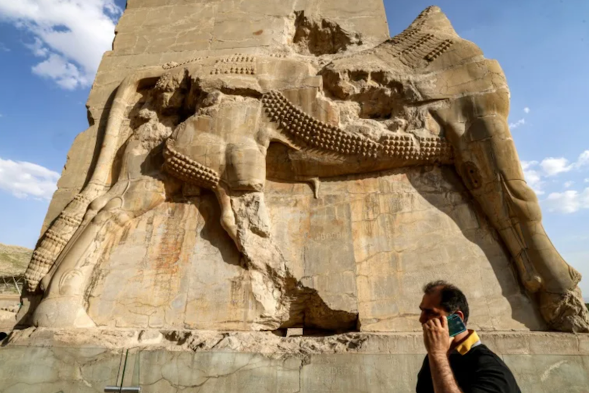 The stone-eaters that threaten Iran's ancient Persepolis
