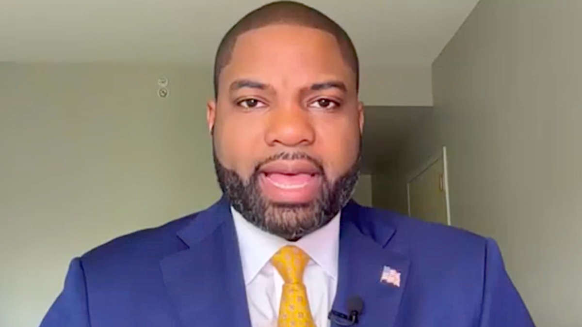 MAGA lawmaker left speechless after confronted on CNN with Trump PAC's 'C-word' Harris ad