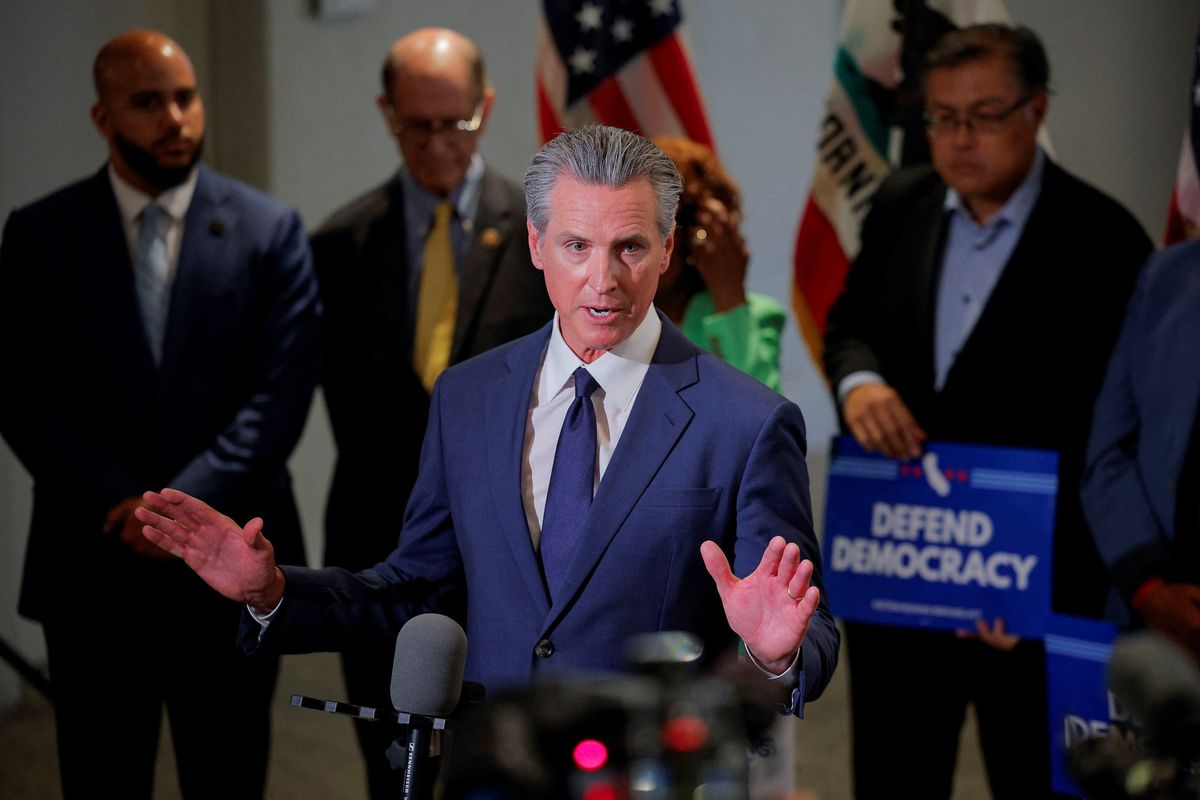 'Pretty sick': Gavin Newsom hits back after Trump's agents roam outside press conference