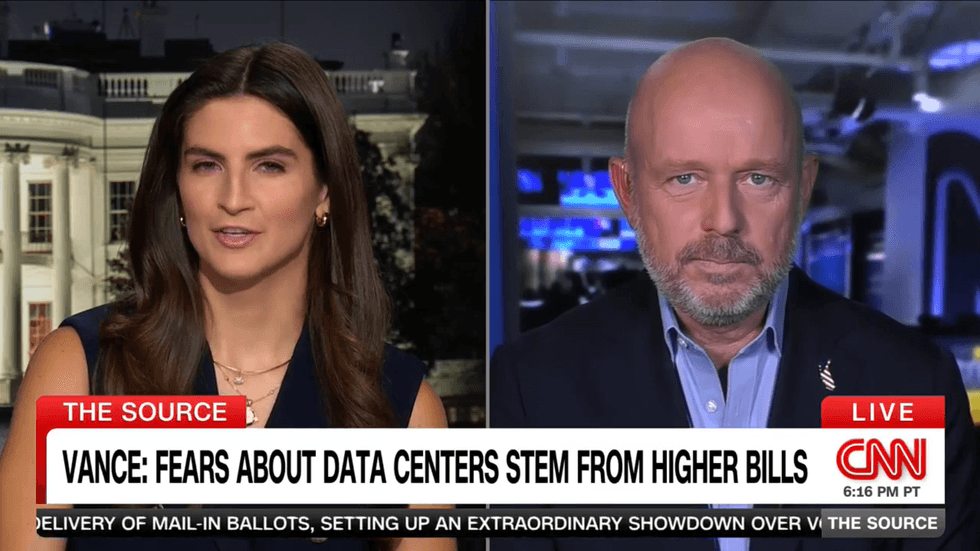 'I'm going to get in trouble!' Trump-backed candidate squirms over data centers on CNN
