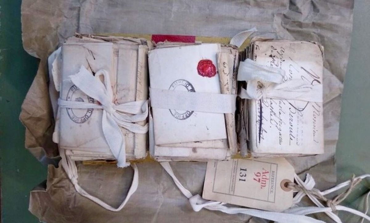 French love letters confiscated by Royal Navy finally opened, centuries later