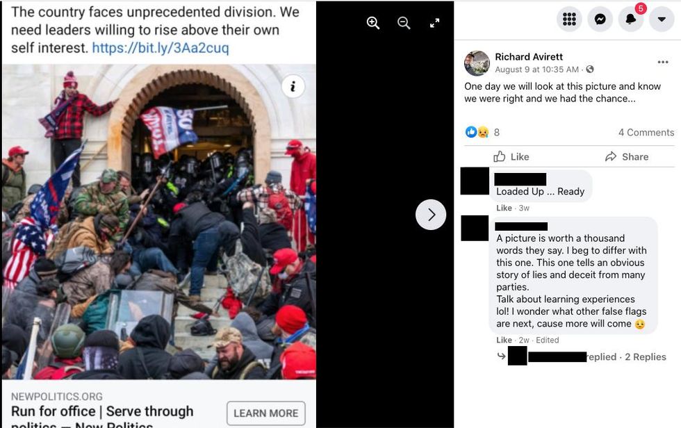 capitol attack facebook post
