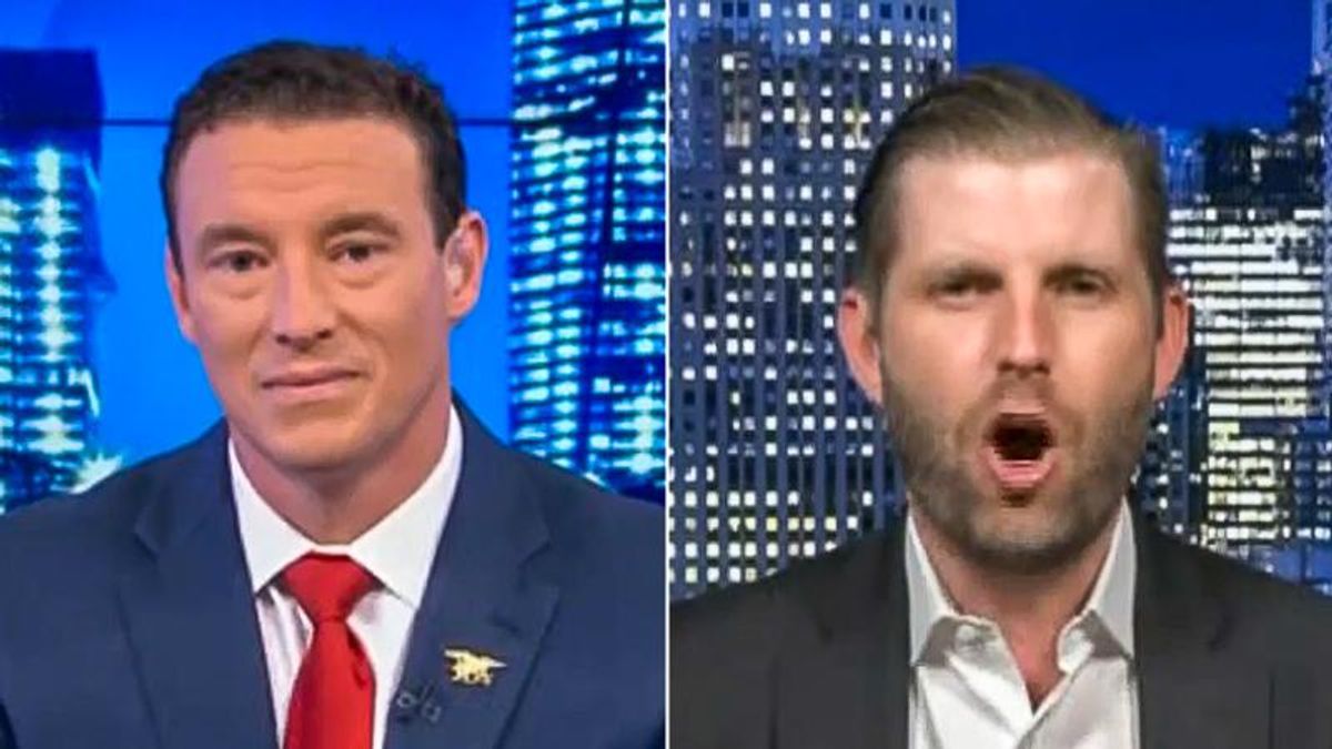 Eric Trump gets triggered after conservative TV host claims liberals think 'fireworks are racist'