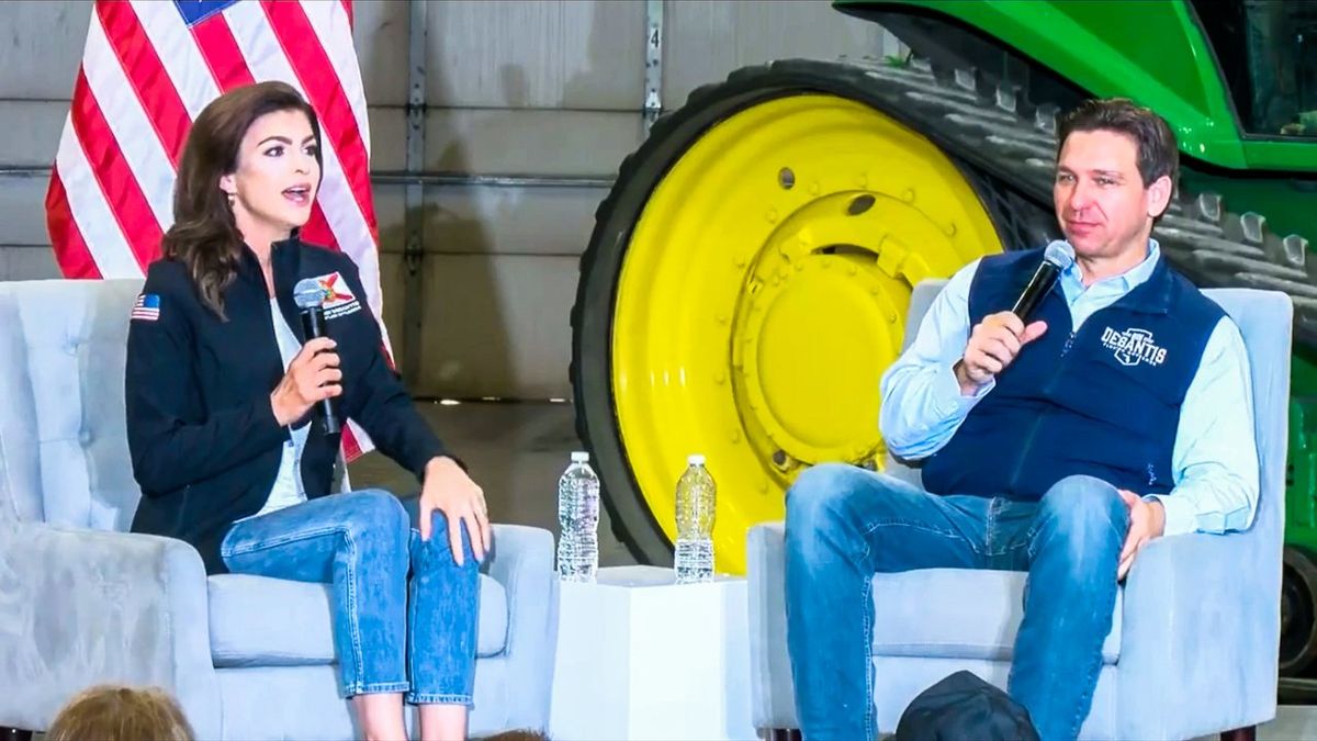 Ron and Casey DeSantis conduct softball interview in Iowa: 'We're very picky about gas stations'