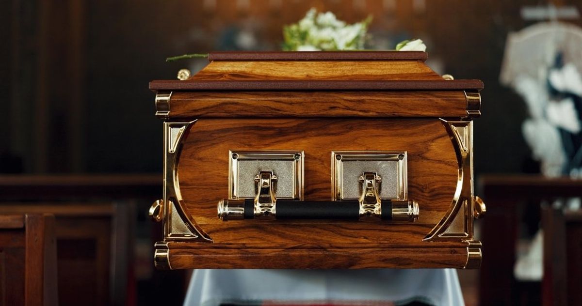 Coffin prop delivered to MAGA rep's doorstep by furious protesters carrying cowbells