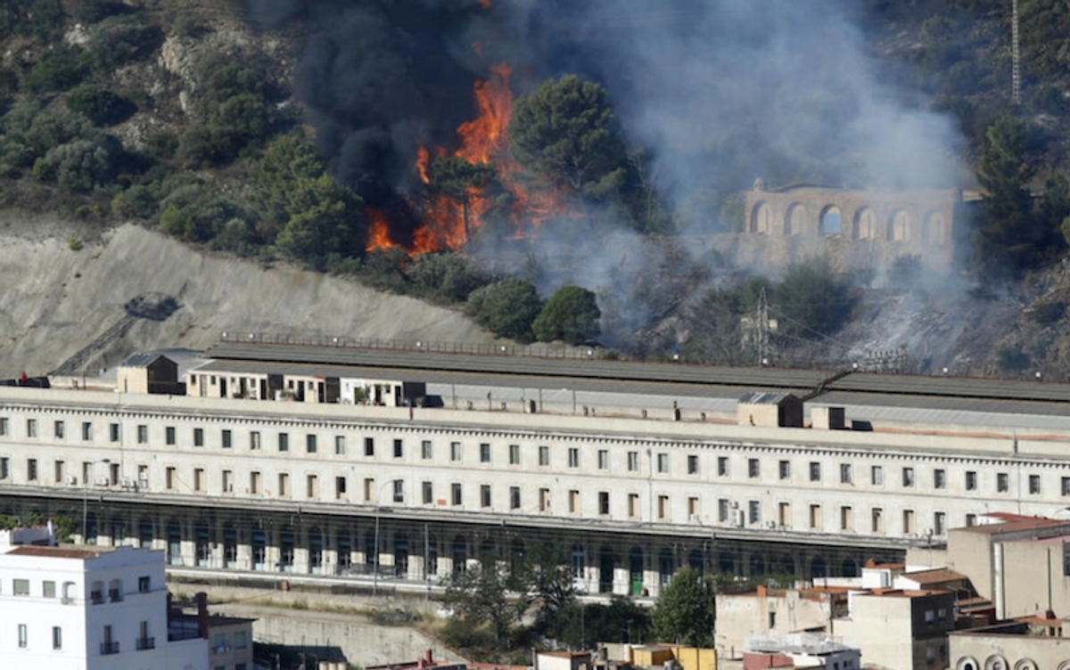 Dozens evacuated as wildfire spreads on Spain-France border