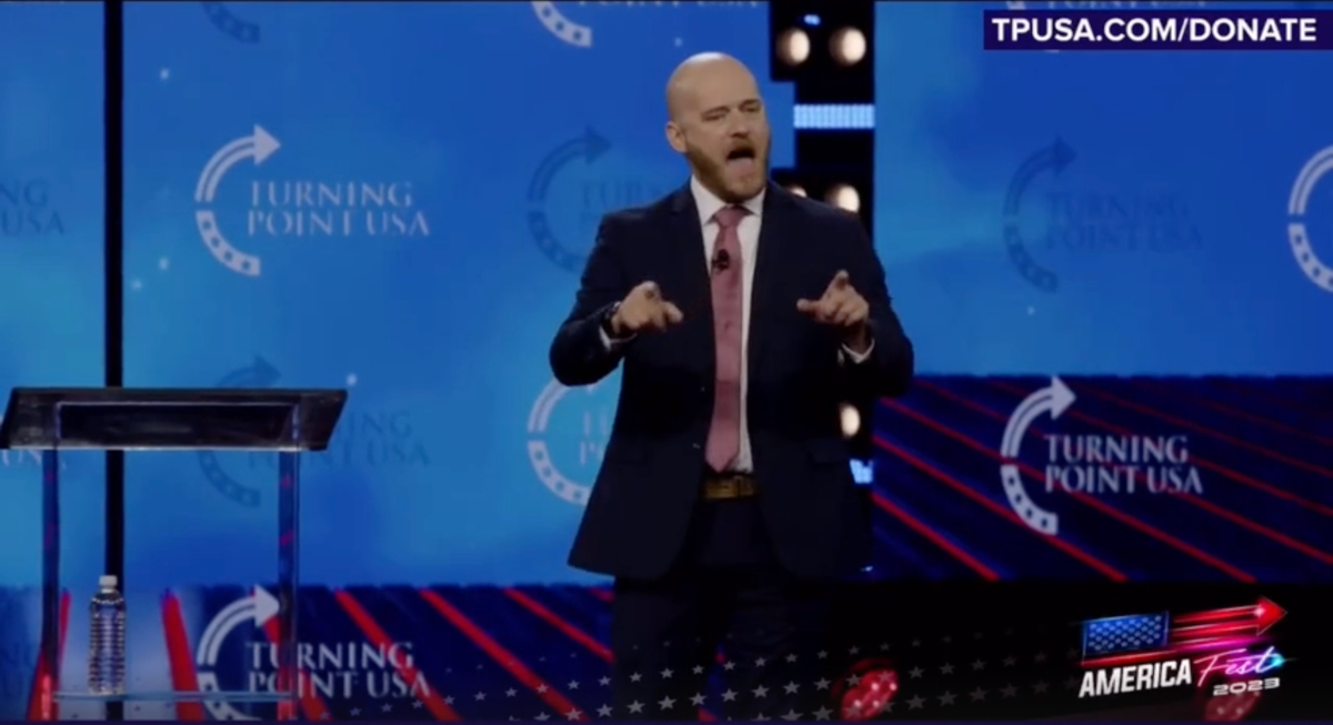 'The devil is real': Ex-candidate rallies young GOPers after beheading Satanic statue