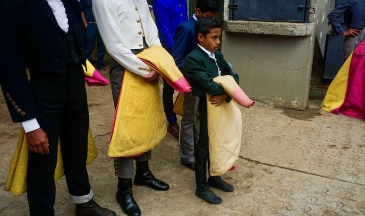 'Look brave': Children taught bullfighting at Venezuelan torero school