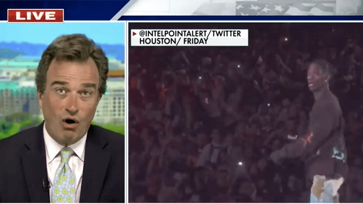 Fox News commentator claims Travis Scott is responsible for concert violence — but doesn't mention Trump rally violence