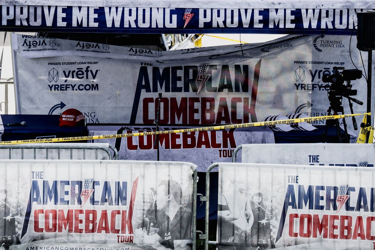 Charlie Kirk murder scene