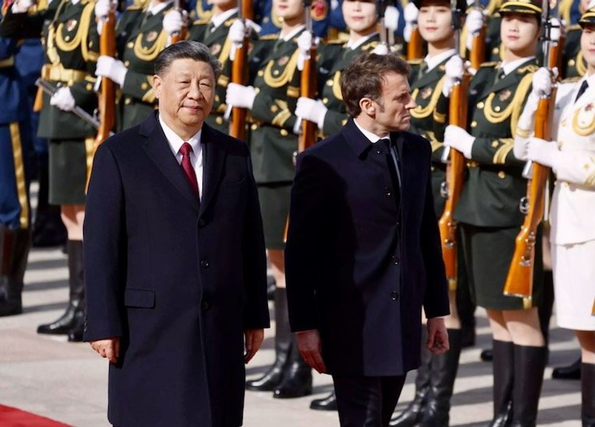Macron says he is 'counting' on Xi to 'bring Russia to its senses' on Beijing visit