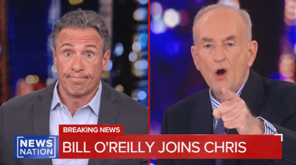 'Keep quiet!' Bill O'Reilly comes unglued after Chris Cuomo fact-checks him to his face