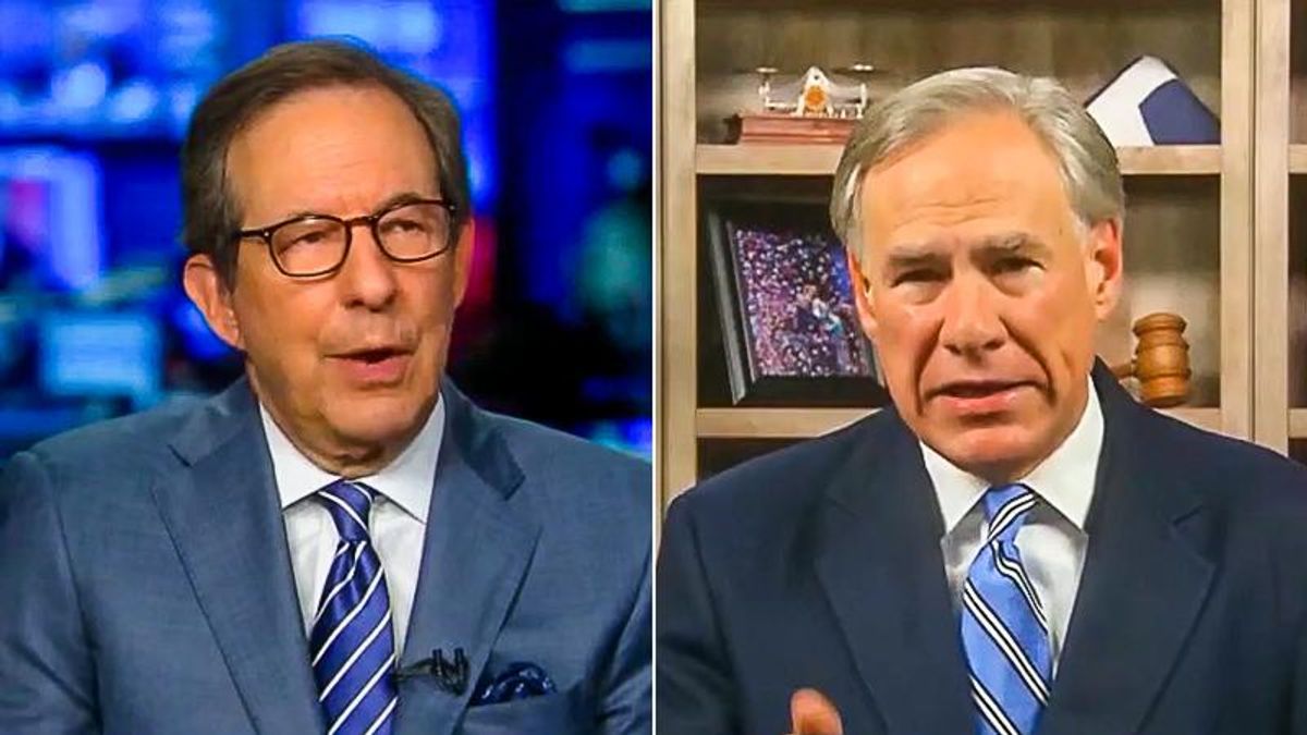 Chris Wallace nails Greg Abbott for racist election law: 'The point is to suppress voting by people of color'