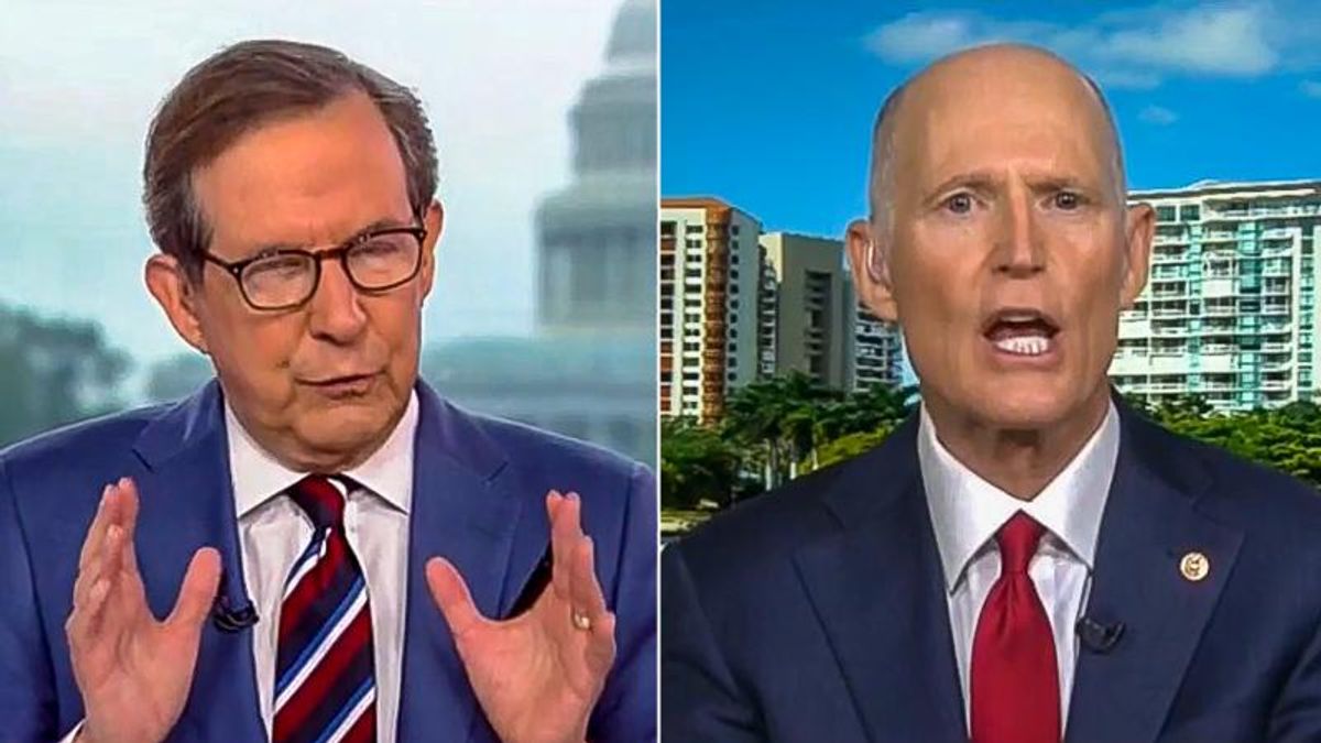 Chris Wallace stomps Rick Scott's spending hypocrisy: 'Should the Trump tax cuts be repealed?'