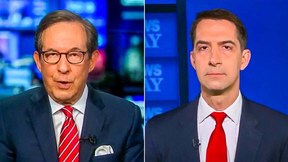 Chris Wallace nails Tom Cotton for voting record under Trump after he opposes Biden relief checks