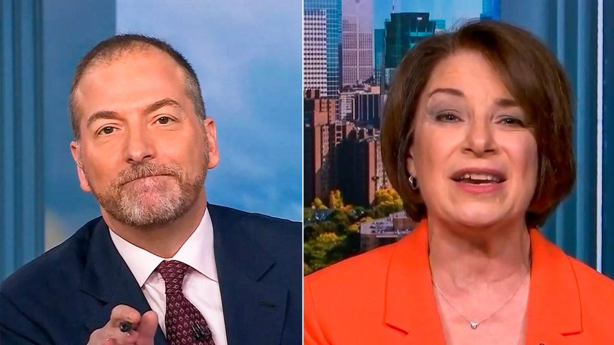'That's not reality': Amy Klobuchar burns down Chuck Todd over Hunter Biden 'perception issue'