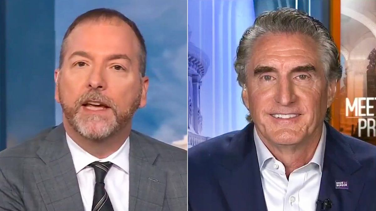 Chuck Todd to GOP candidate: 'It's remarkable how uncomfortable' you are bashing Trump