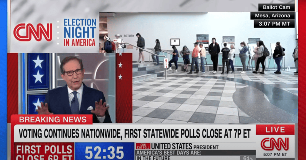 'It would be a miracle': CNN's Chris Wallace reacts to first exit polls