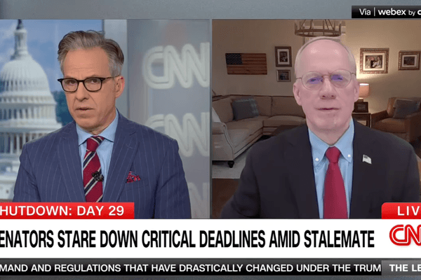 Republican stumbles when confronted with GOP senator's remarks undercutting Trump claim