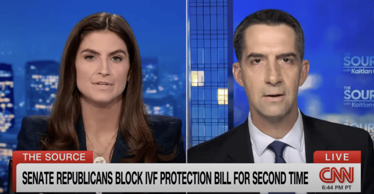 'No Kaitlan, you're not going to stop me there!: Irate Republican spars with CNN anchor