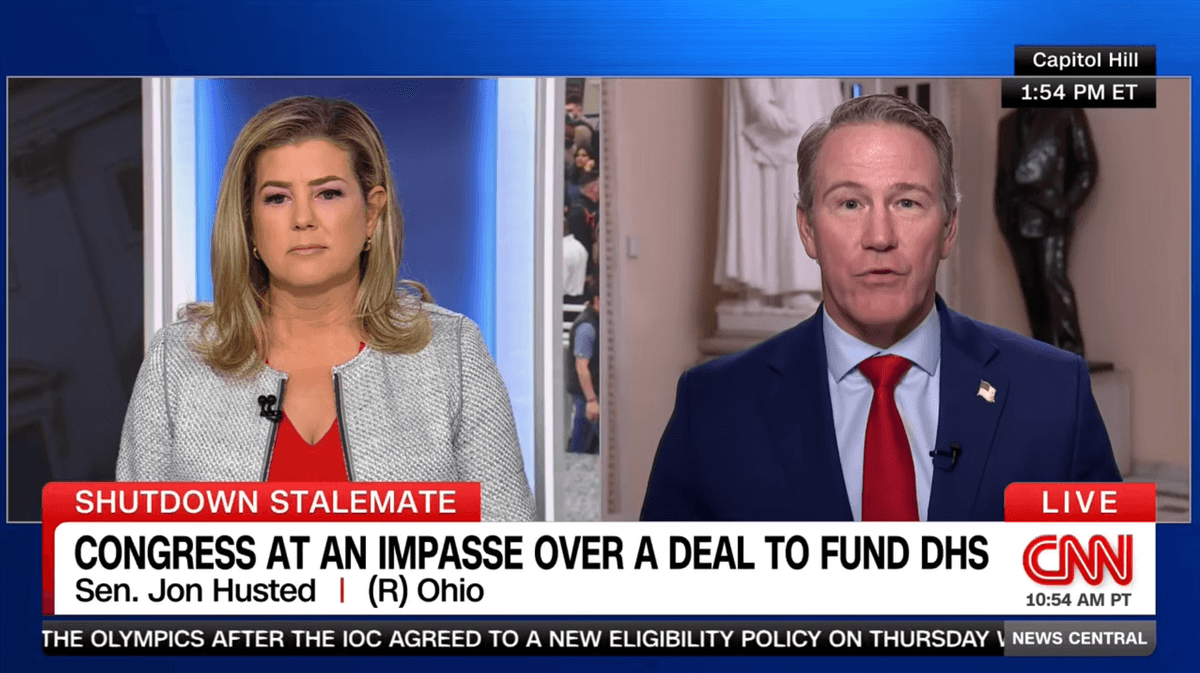 'Let me finish!' Senate Republican loses his cool as he's fact-checked on his own bill