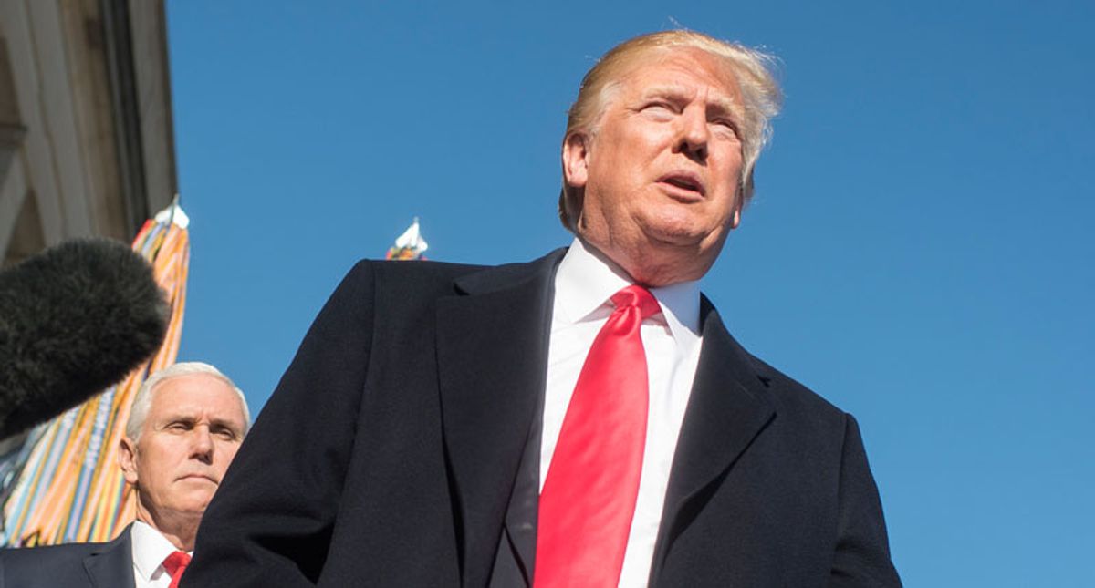 Trump hits out at on-the-record report that he could make military service mandatory