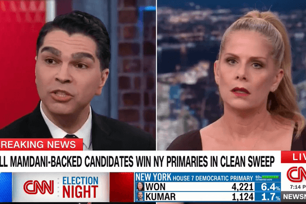 'Again! I'm speaking!' CNN pundit explodes during fiery debate with right-winger