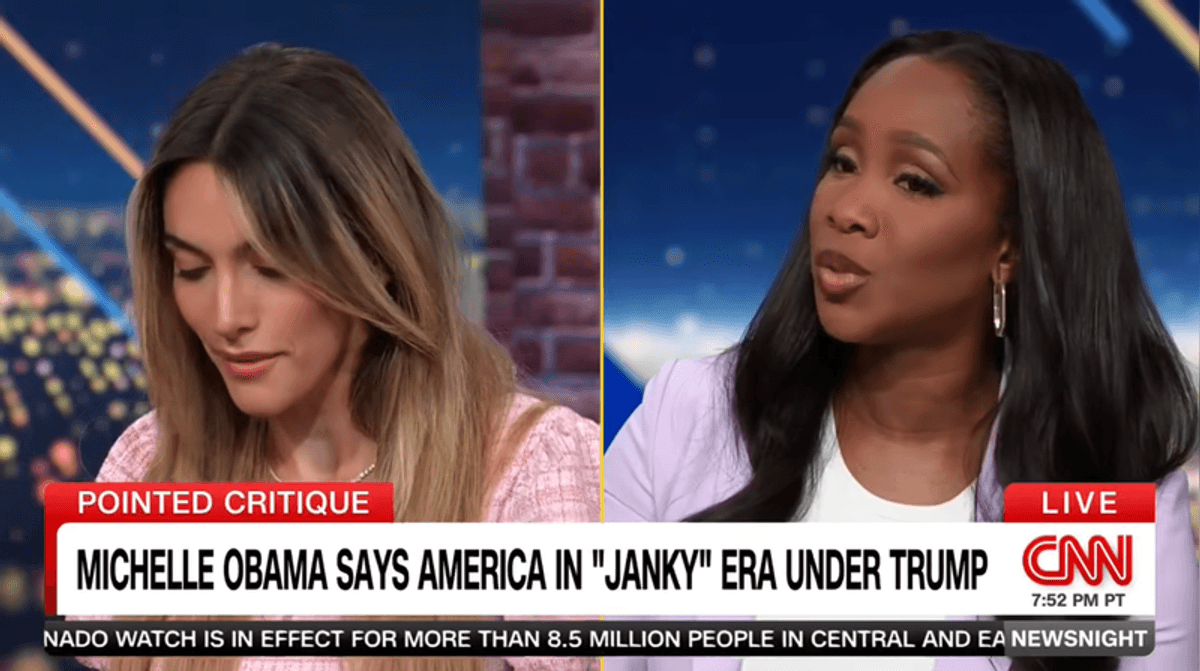 'Let's not be ridiculous!' CNN panel erupts as MAGA podcaster takes shot at Michelle Obama