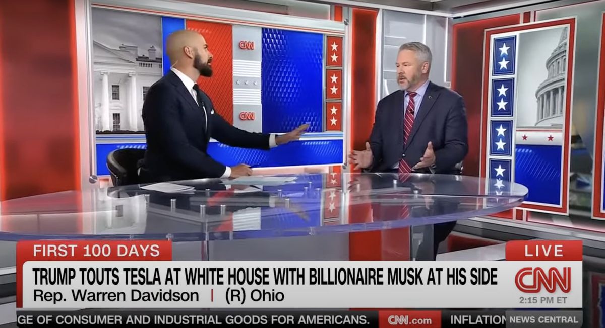GOP lawmaker shocked that left wasn't 'excited' as Trump showcased Tesla at White House