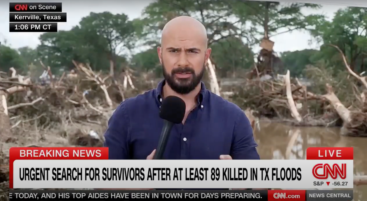 'Rotting flesh': CNN host stunned by smell 'permeating' TX after deadly floods