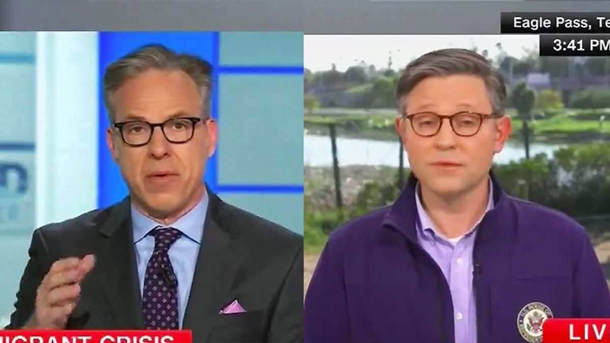 ​CNN's Jake Tapper and Rep. Mike Johnson (R-LA) 