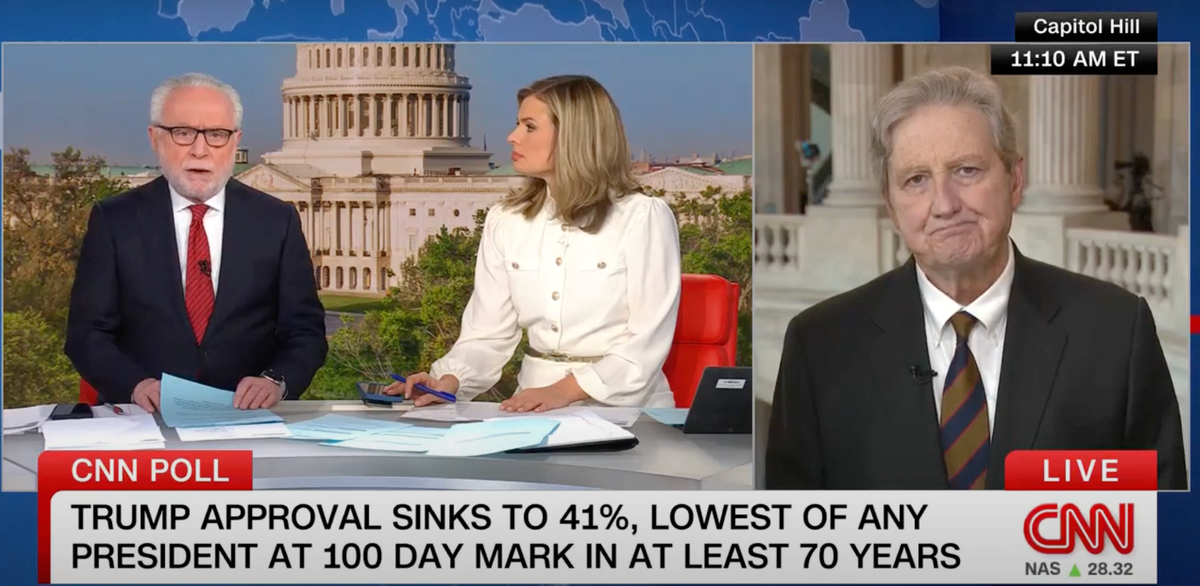 CNN's Wolf Blitzer slaps down GOP senator as he claims Europe will thank Trump