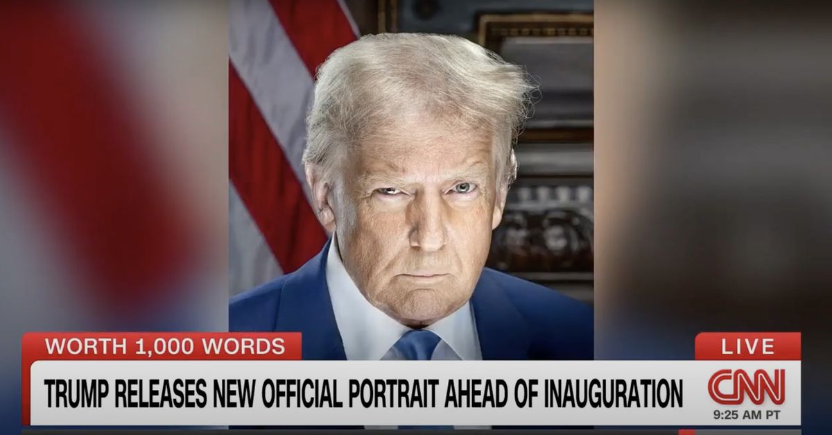 'Kind of looks familiar': Trump's new presidential portrait spurs theories from CNN panel