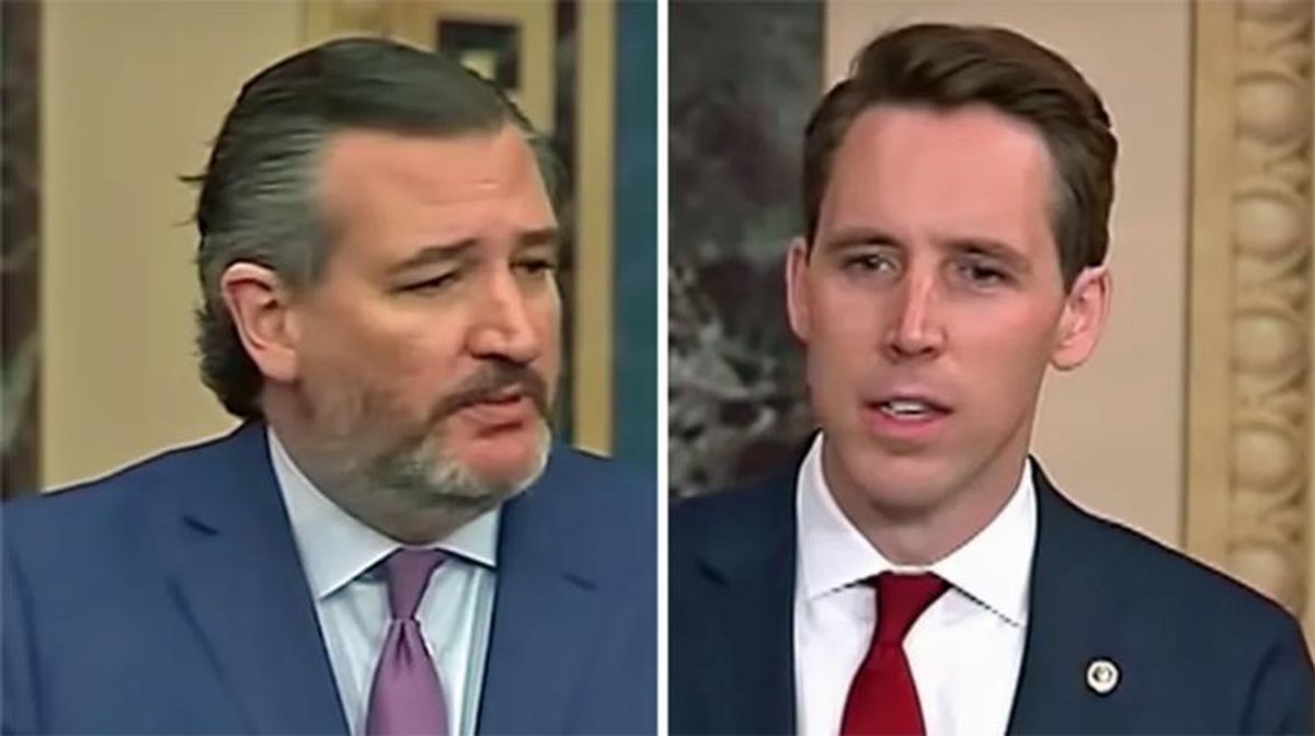Ted Cruz and Josh Hawley exposed as 'working-class imposters'