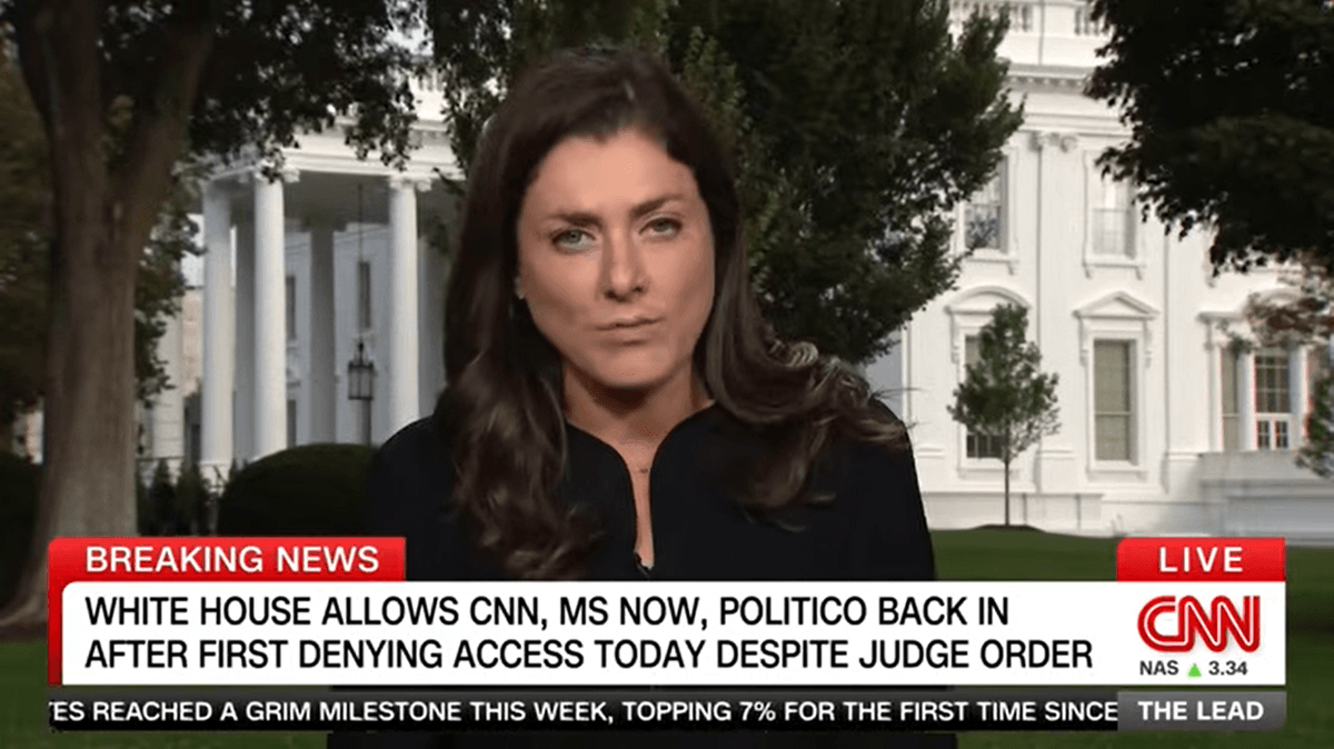 Seething Kristen Holmes fact-checks Trump in real time: 'Fundamentally not true'