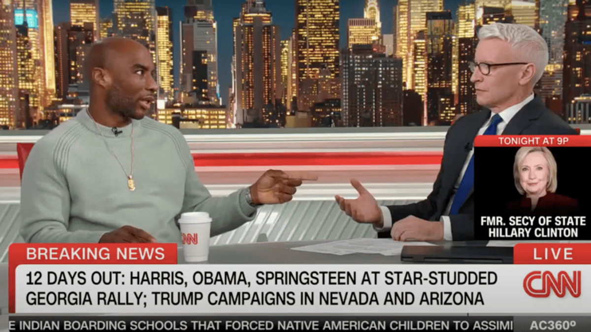 'That's bull!' Anderson Cooper defends CNN in debate with radio host Charlamagne tha God