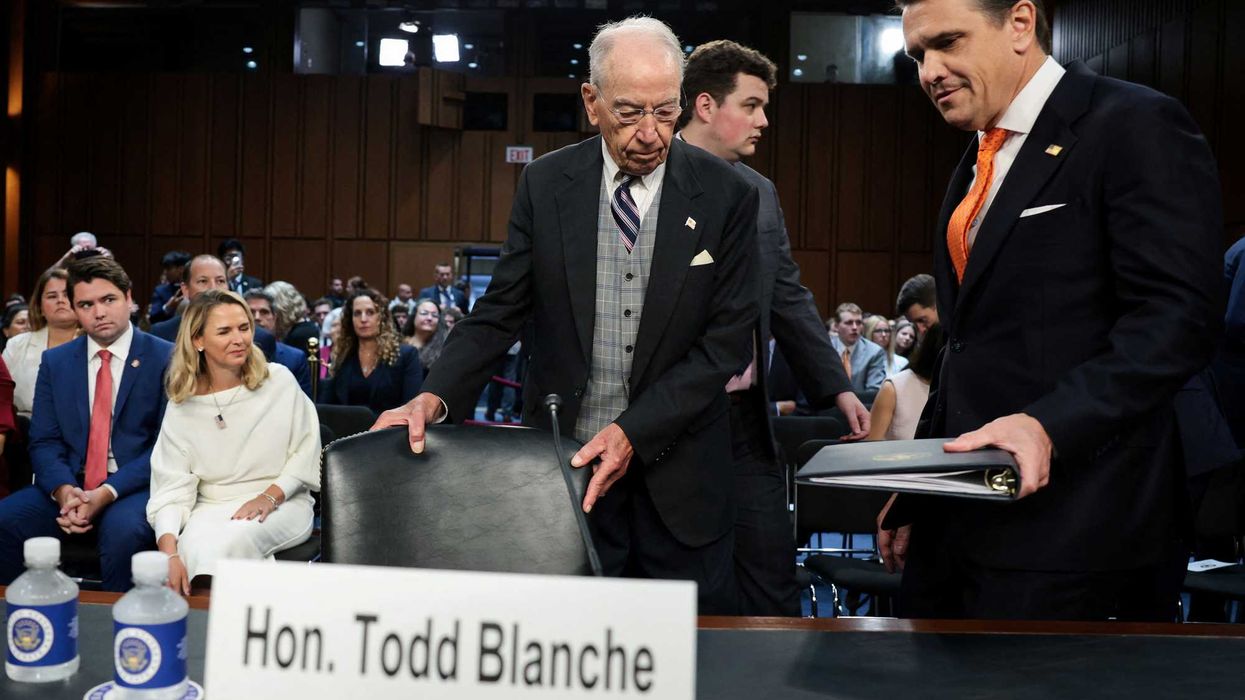 Blanche makes stunning slip as GOP senator demands 'Are you and President Trump friends?'