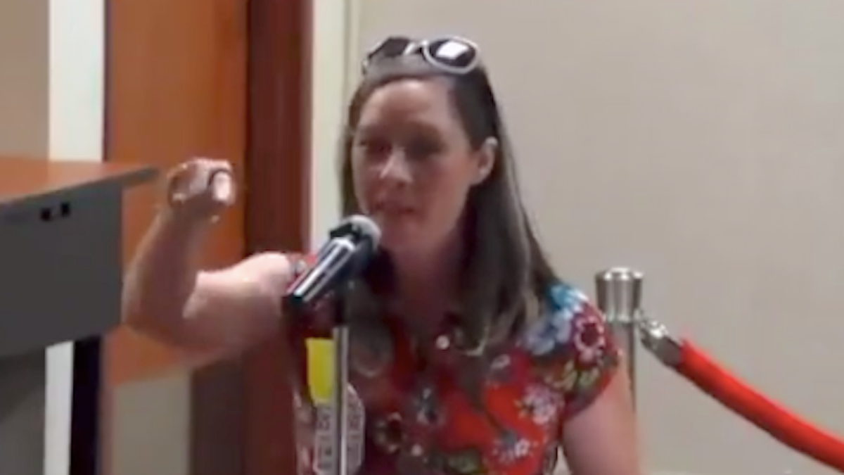 WATCH: Woman goes on profane tirade against 'demonic entities' during school board meeting on masks