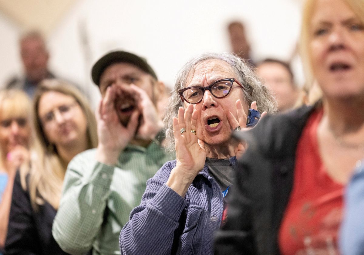 'Stand up!' Another Republican shouted down as town hall gets heated over Trump agenda