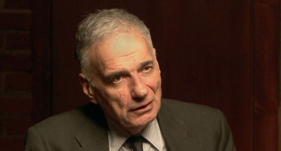 Ralph Nader accuses Hillary of 'overcompensating' for her gender: She never saw a war she didn't like