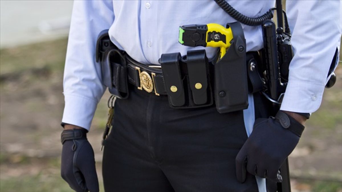 Horrific video shows man bursting into flames after cops zap him with a Taser