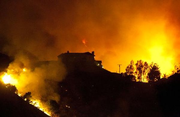 Wildfires rage across San Diego County