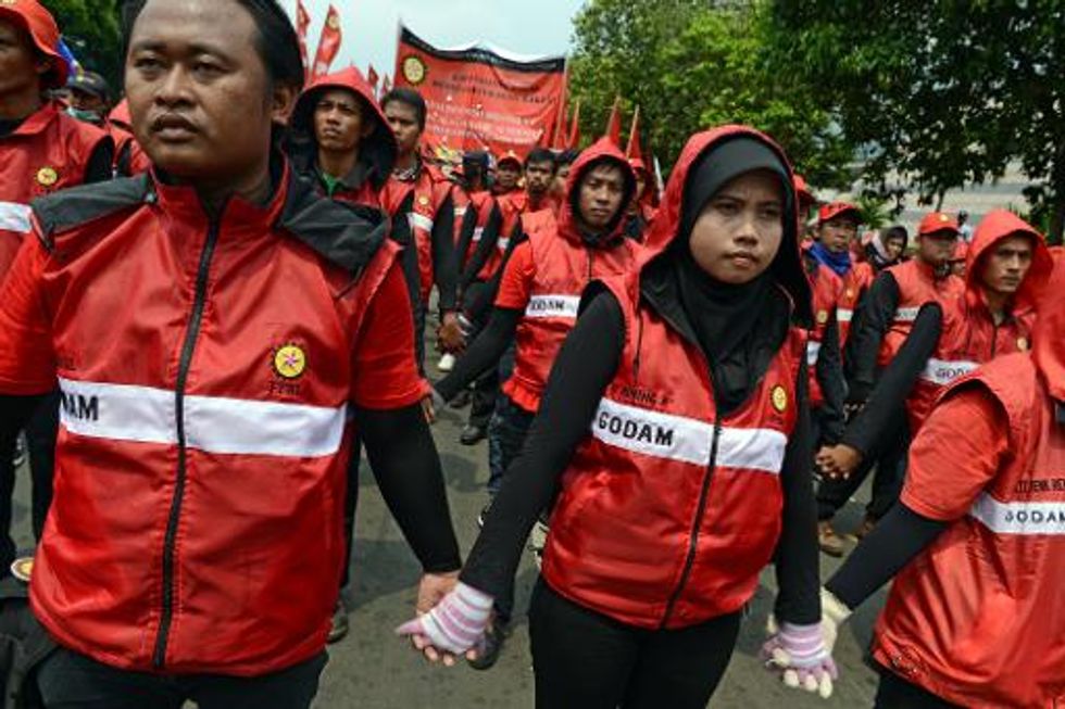 Protesters mark May Day from Hong Kong to Istanbul