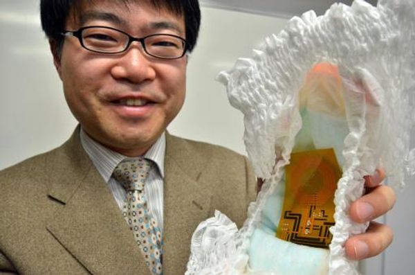 Japanese diaper sensor will tell you when baby needs changing