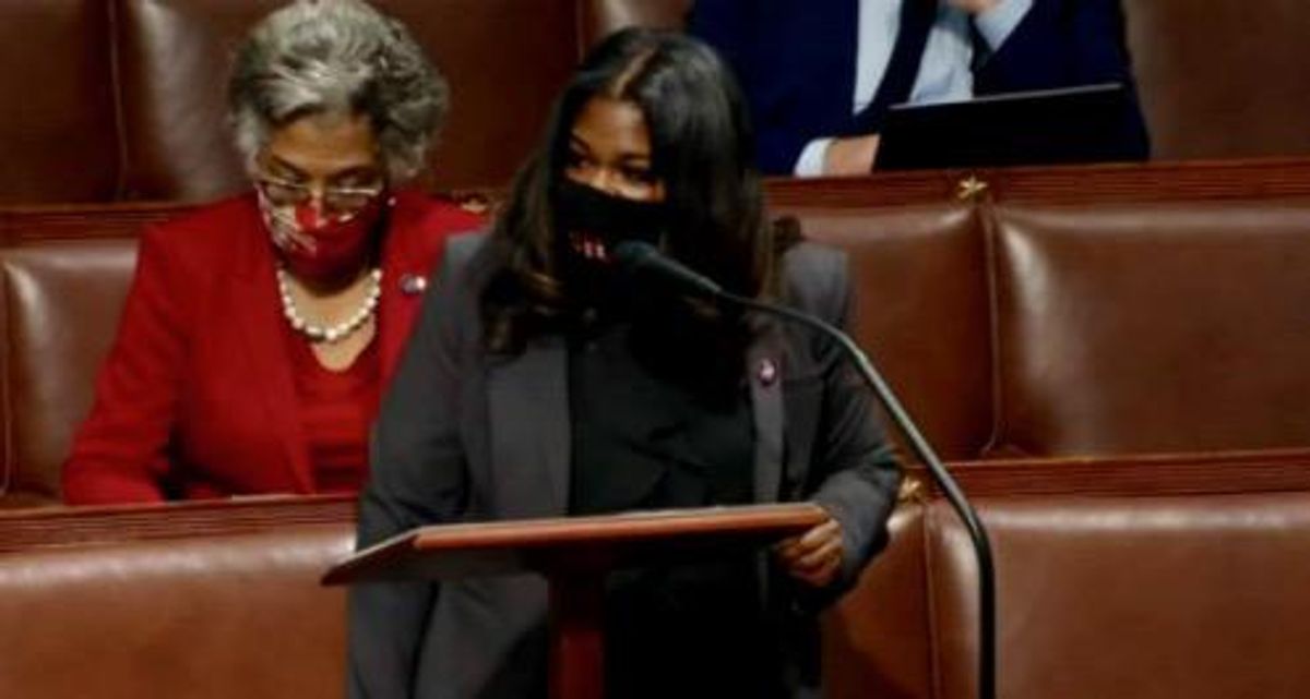 Cori Bush demands accountability for every Republican who incited 'vile white supremacist attack' in fiery floor speech
