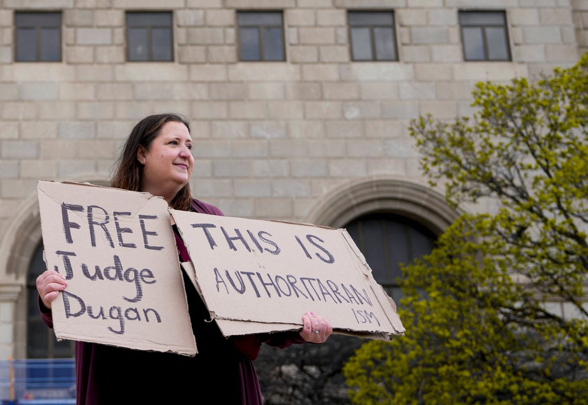 Court protest