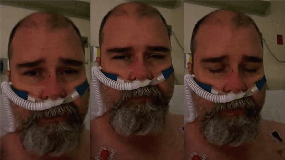 'It's so hard to breathe': Man close to intubation says he was wrong to believe COVID was just the flu