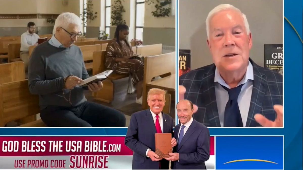 Trump Bible sponsors MAGA TV segment that calls Democrats 'a demonic death cult'
